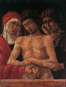 BELLINI, Giovanni Dead Christ Supported by the Madonna and St John (Pieta) fd oil painting on canvas